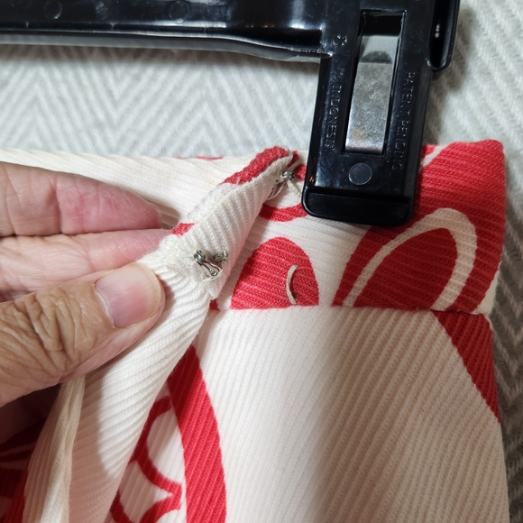 Vintage Wrap Skit Medium Cutom Made Pink And Cream A-Line Skirt See Pictures - Picture 8 of 12